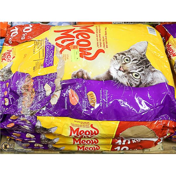3 BAGS OF MEOW MIX ORIGINAL