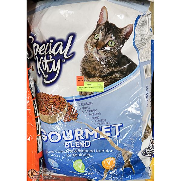 2 BAGS OF SPECIAL KITTY GOURMET BLEND
