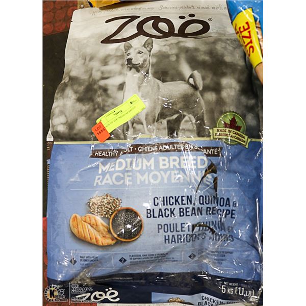 2 BAGS OF ZOO MEDIUM BREED