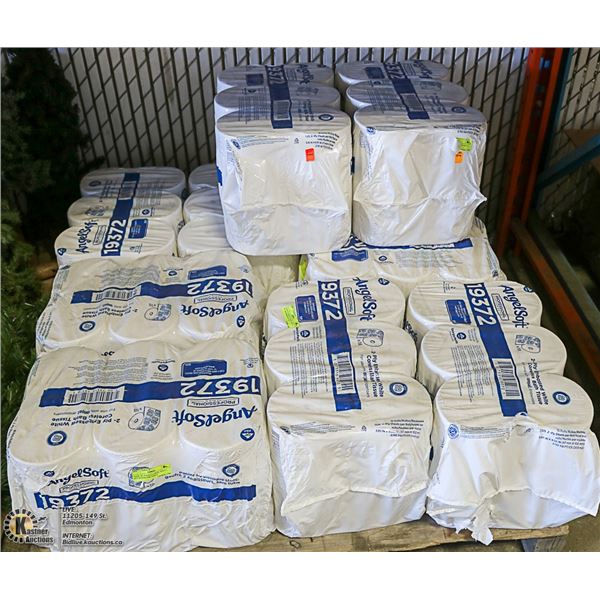 PALLET OF ANGEL SOFT JUMBO ROLL TOILET PAPER