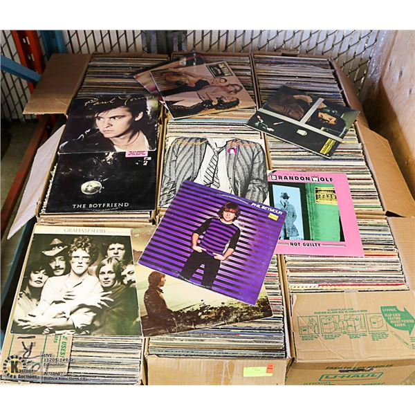 9 BOXES ASST VINYL RECORDS