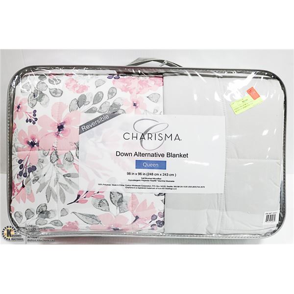 CHARSIMA DOWN ALTERNATIVE QUEEN BLANKET 98"X96"