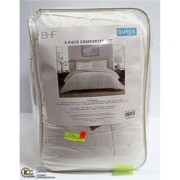 BHF 3 PIECE QUEEN COMFORTER SET