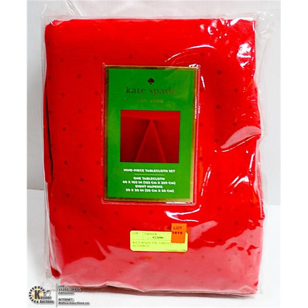 KATE SPADE 9 PC TABLECLOTH SET AUTHENTIC