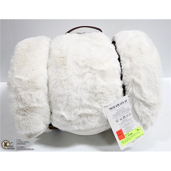 MON CHATEAU LUXE FAUX FUR THROW 60" X 70"