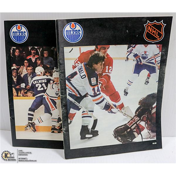 TWO 1979 NHL/OILERS PUBLICATION MAGAZINES