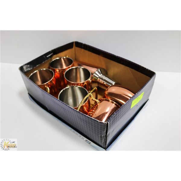 8 MULE MUGS WITH SHAKER