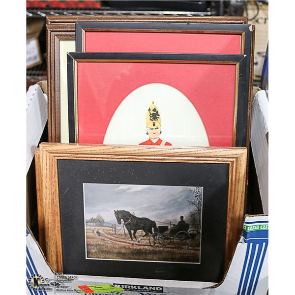 FLAT OF OLD PICTURES-SOME SIGNED