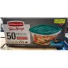 Image 1 : 50PCS RUBBERMAID FOOD CONTAINERS