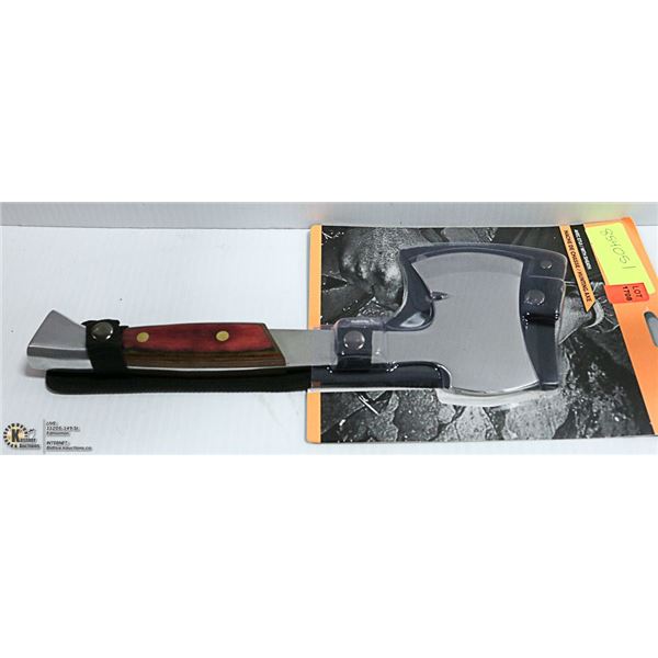 NEW OLYMPIA CAMPING SURVIVAL HATCHET WITH SHEATH