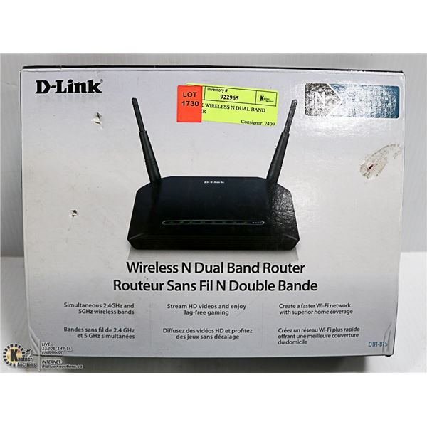 D-LINK WIRELESS N DUAL BAND ROUTER
