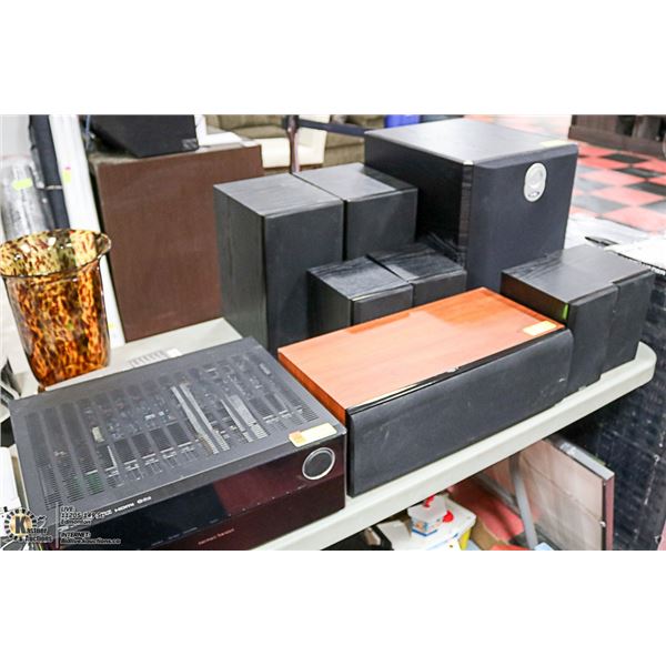 HARMON/KARDON AMP WITH ENERGY SUBWOOFER SPEAKERS