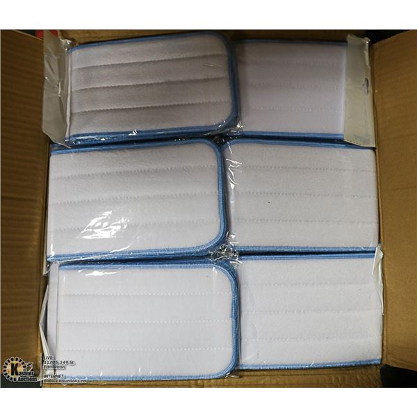 LARGE BOX OF MICROFIBER SWEEPING PADS