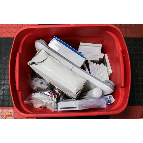 NINTENDO WII CONSOLE CONTROLLERS AND GAMES