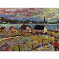 Rod Charlesworth - EASTERN VILLAGE SCENE