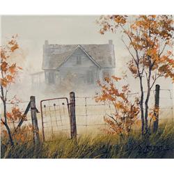 Georgia Jarvis - UNTITLED (FARMYARD IN MIST)