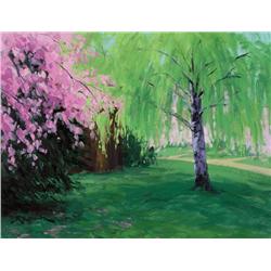Robert E. Wood - WILLOW AND SPRING BLOSSOMS