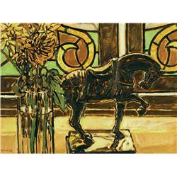 William (Bill) Duma - CHINESE HORSE & FLOWERS