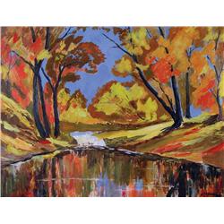 Janet Mitchell - UNTITLED (AUTUMN LANDSCAPE)