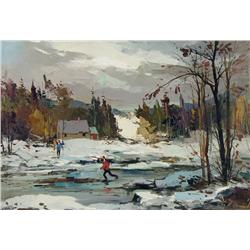 Geza (Gordon) Marich - UNTITLED (SKATING ON THE POND)