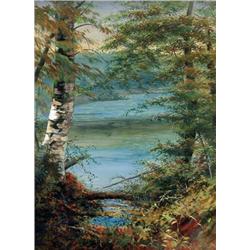 Marmaduke Matthews - UNTITLED (TREES AT THE WATER'S EDGE)