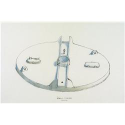 William Kurelek - PART OF MACHINE USED TO MAKE MASH FOR HOGS