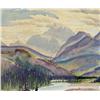Image 1 : Joseph Ernest Sampson - UNTITLED (RIVER THROUGH THE MOUNTAINS)