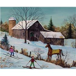 Sharon Mark - SKIING TO THE HORSE BARN