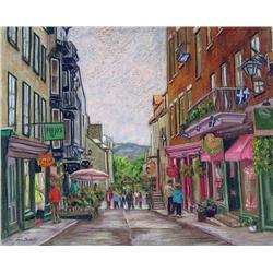 Lucienne Boucher Zegray - SUMMERTIME IN QUEBEC, PETIT CHAMPLAIN