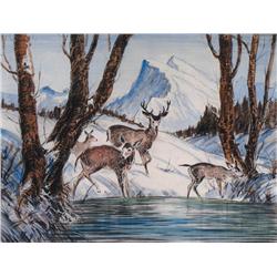 Alfred Crocker Leighton - WINTER WONDERLAND / THE WANDERERS