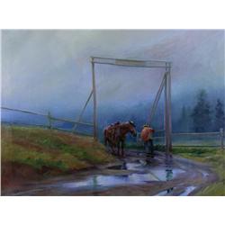 Orestes (Rick) Nicholas Grandmaison - UNTITLED (THROUGH THE RANCH GATE)