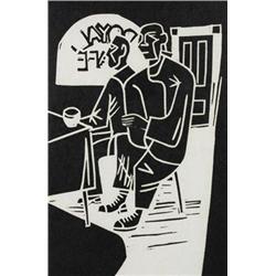 Maxwell Bennett Bates - UNTITLED (AT THE CAFÉ)