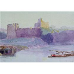 Frederic Marlett Bell-Smith - UNTITLED (CASTLE OVERLOOKING A RIVER)