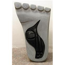 Shona Sculpture, Michael Nyakasvora - MY FOOT IN THE FUTURE