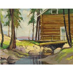 George Arthur Kulmala - UNTITLED (FISHING LODGE, MUSKOKA LAKE)