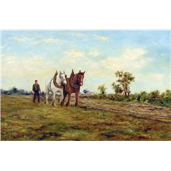 C. E. Harper - UNTITLED (PLOUGHING TEAM)