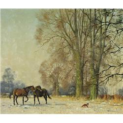 William Robert Jennings - WINTER AT ENVILLE, STAFFORDSHIRE