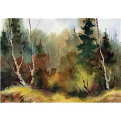 Irene Wahl - UNTITLED (AUTUMN TREES) / UNTITLED (MOUNTAINS IN WINTER)