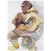 Image 1 : Kathleen Frances Daly Pepper - UNTITLED (INUIT MAN SMOKING A PIPE)