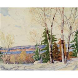 James (Jim) McLaren Nicoll - WINTER TREES ALONG THE BOW RIVER