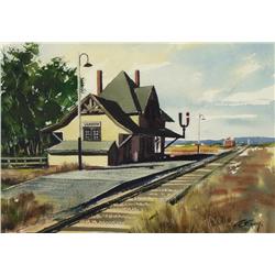 Arthur Evoy - C.N.R. STATION, VANSCOY, SASK.