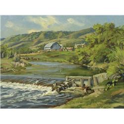 Ernest Luthi - C.P.R. DAM NEAR HIGHWAY 47