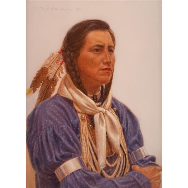 M.C. Poulsen, oil on board