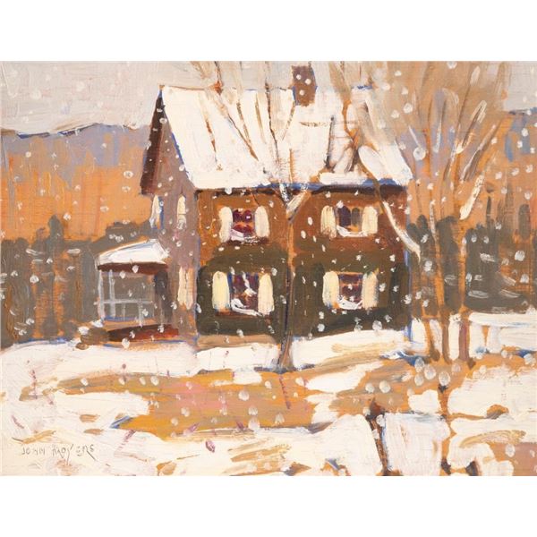 John Moyers, oil on board