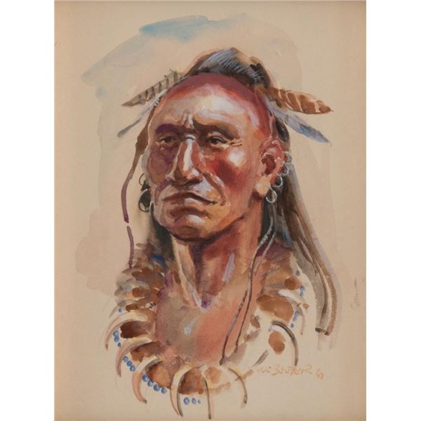 Joe Beeler, watercolor