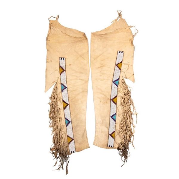 Northern Plains Beaded Man's Leggings