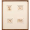 Image 2 : Joe de Yong, four etchings framed together