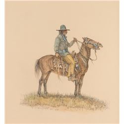 Olaf Wieghorst, watercolor