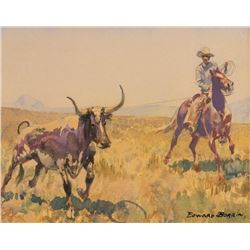 Edward Borein, watercolor