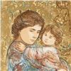 Image 2 : "Golden Times" Limited Edition Serigraph by Edna Hibel (1917-2014), Numbered and